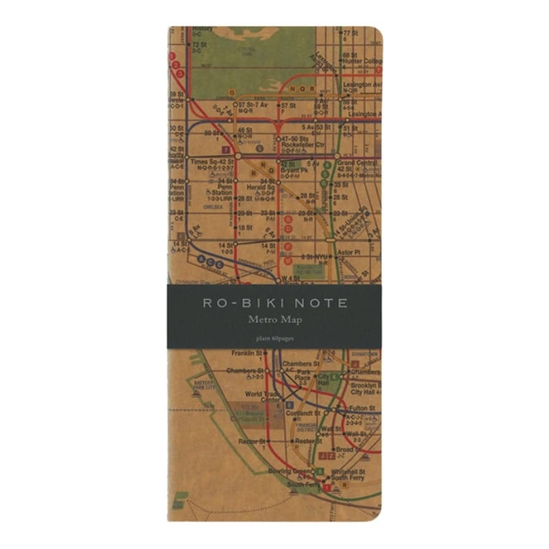 Ro-Biki Notebook Note Metro Map