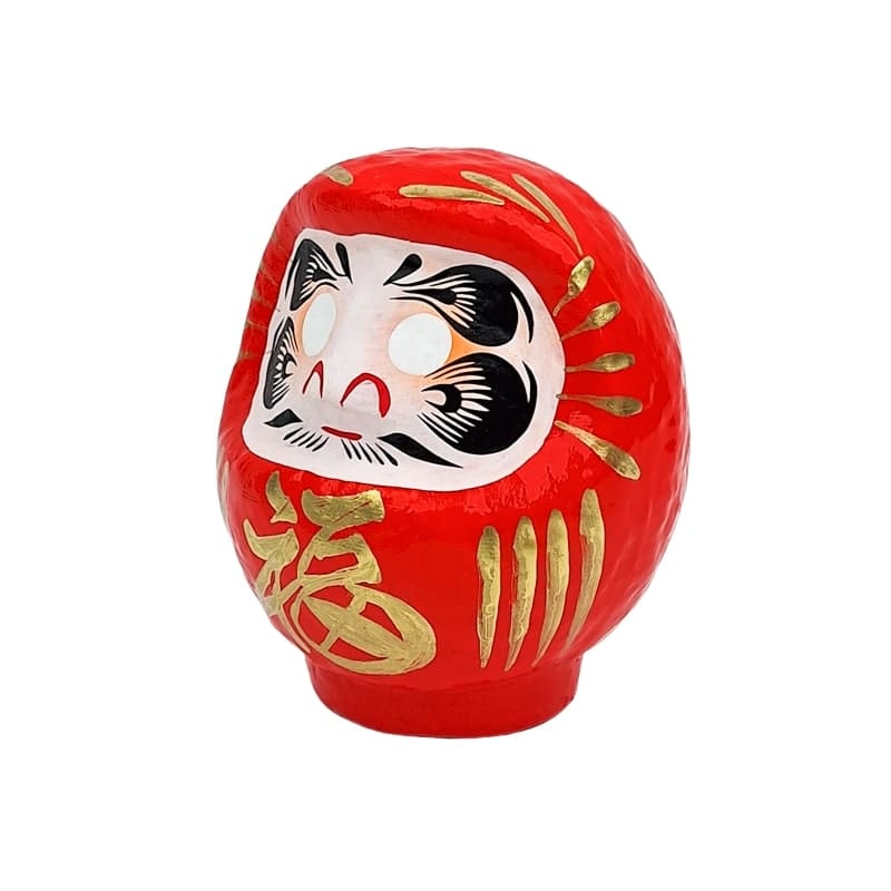 Rød japansk daruma - 9 til 15 cm
