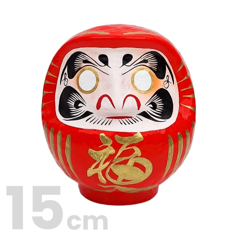 Rød japansk daruma - 9 til 15 cm 15 cm