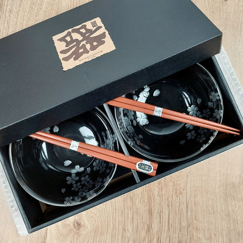 Sæt med 2 japanske hanami-skåle