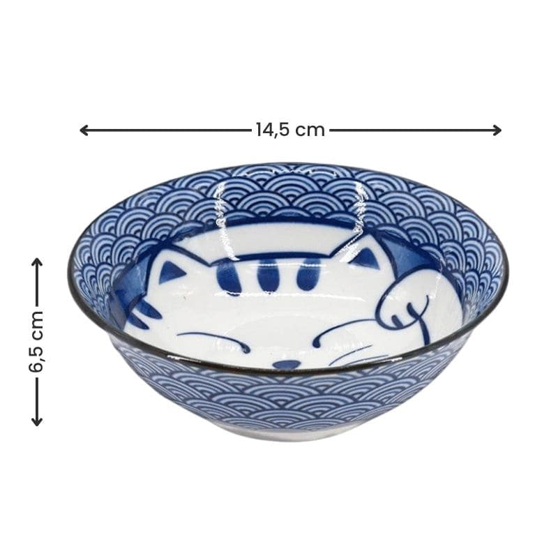 Sæt med 2 japanske katteskåle
