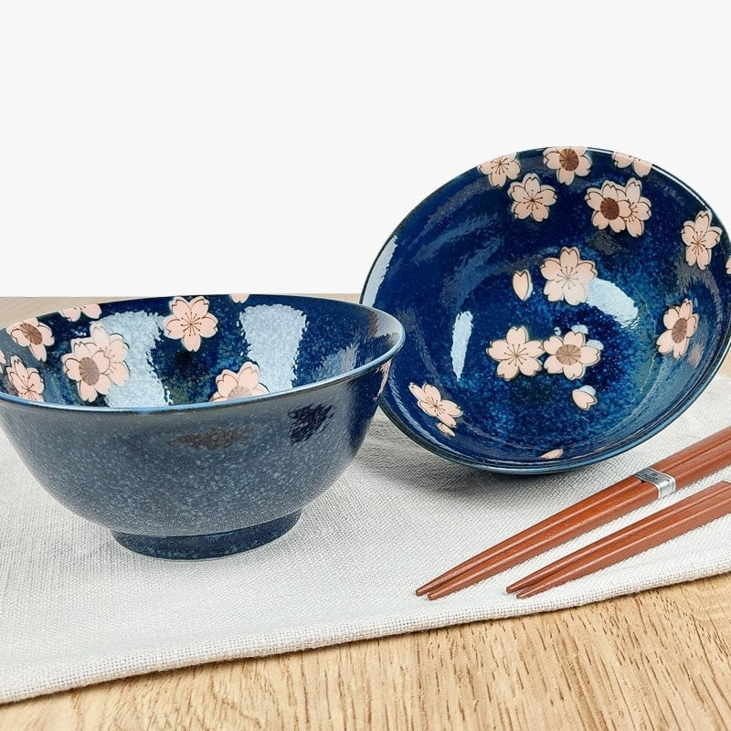Sæt med 2 japanske Sakura-skåle