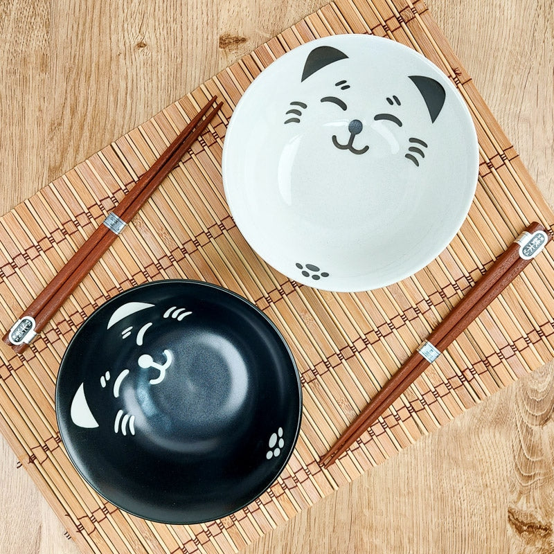 Sæt med 2 Ramen-skåle til katte