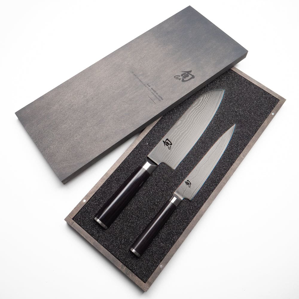 Sæt med 2 Shun Classic-knive - Universal og Santoku
