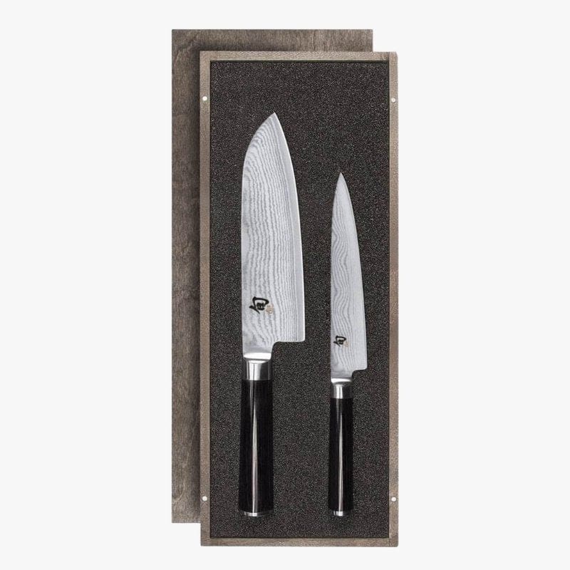 Sæt med 2 Shun Classic-knive - Universal og Santoku