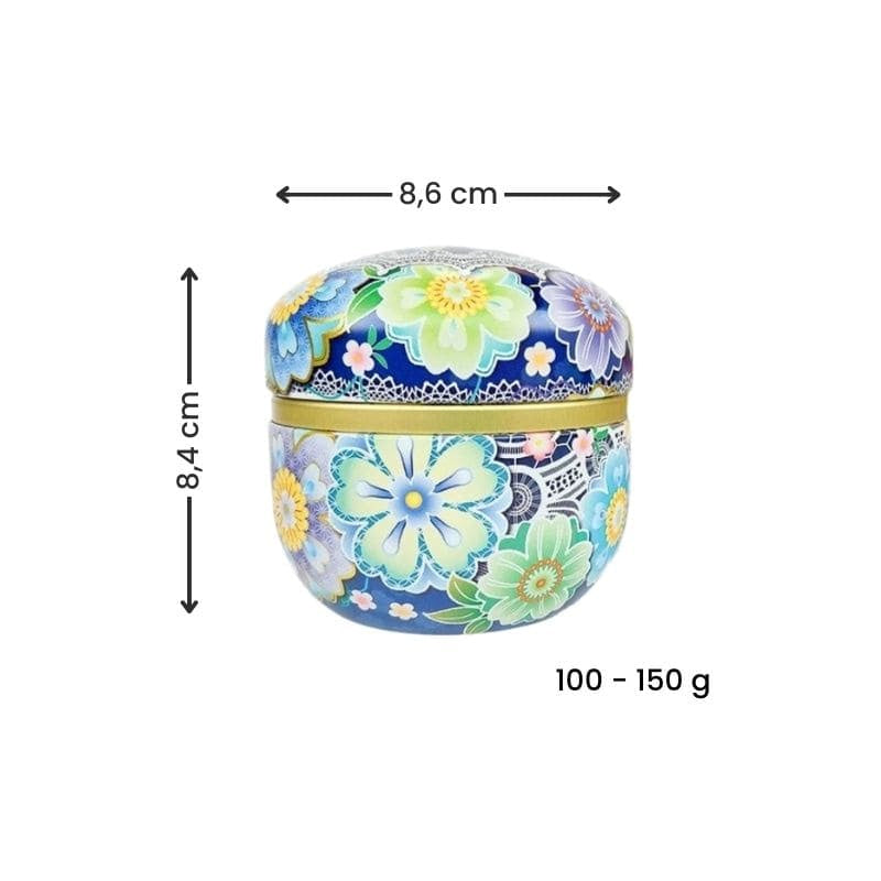 Sæt med 2 Tedåser - Japanske Blomster
