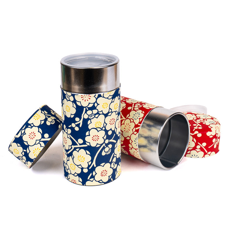Sæt med 2 Tedåser med Washi-papir - Ume