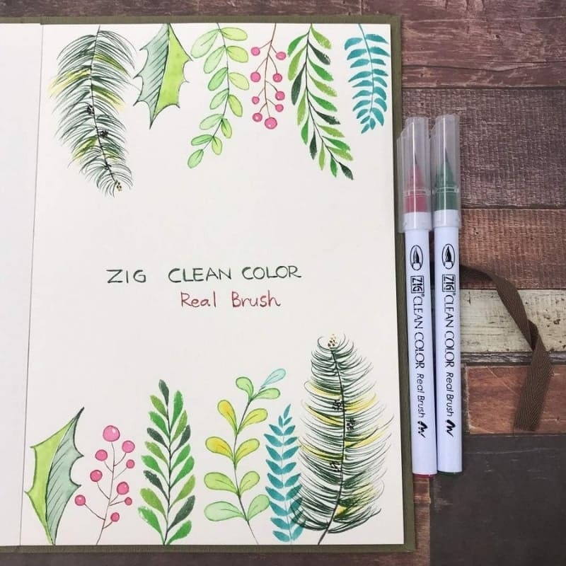 Sæt med 24 ZIG Extra-Fine Brush Pens
