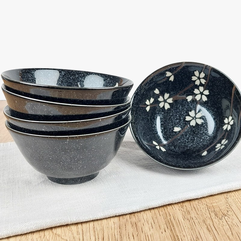Sæt med 5 japanske forårsskåle
