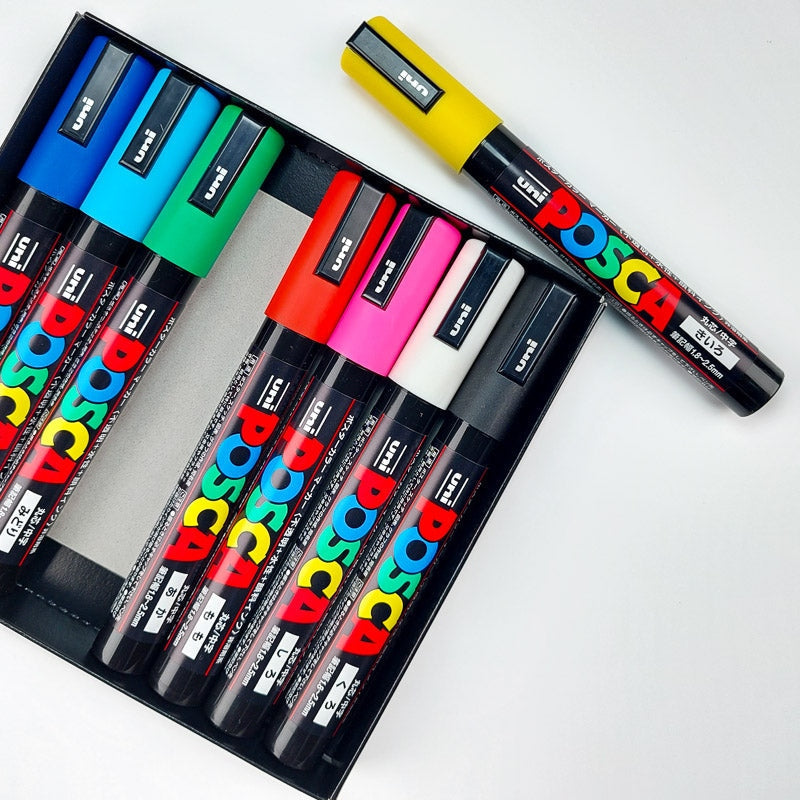 Sæt med 8 Posca-markører