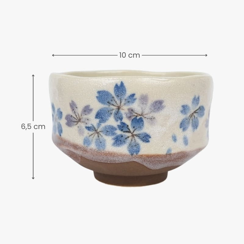 Sakura Blue japansk matchaskål