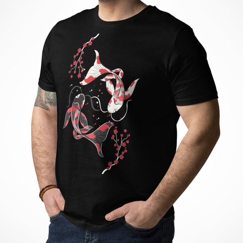Sakura Koi japansk T-shirt