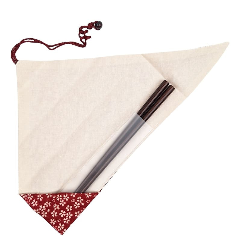 Sakura Red japansk spisepinde-etui