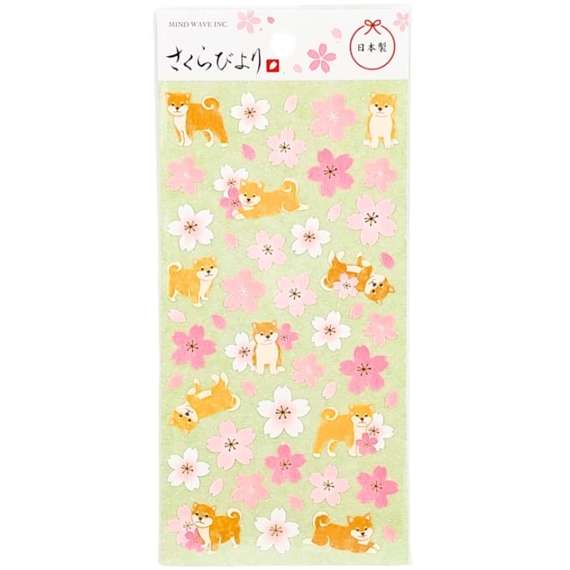 Sakura Shiba Inu japanske klistermærker