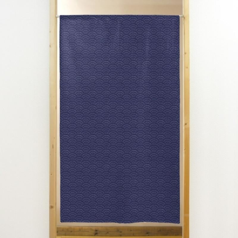 Seigaiha japansk noren-gardin 85 x 150 cm