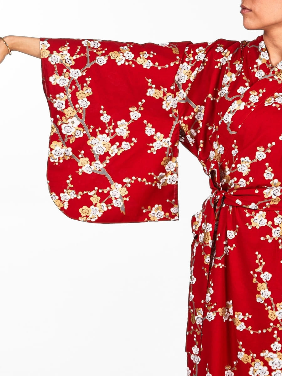 Shiraume Yukata Kimono til kvinder
