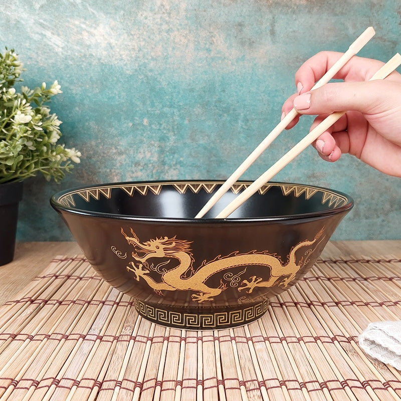 Sort japansk Ramen-skål