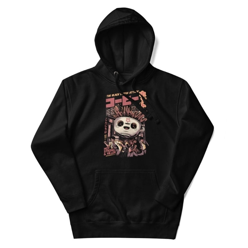 Sort kaffe japansk sweatshirt S