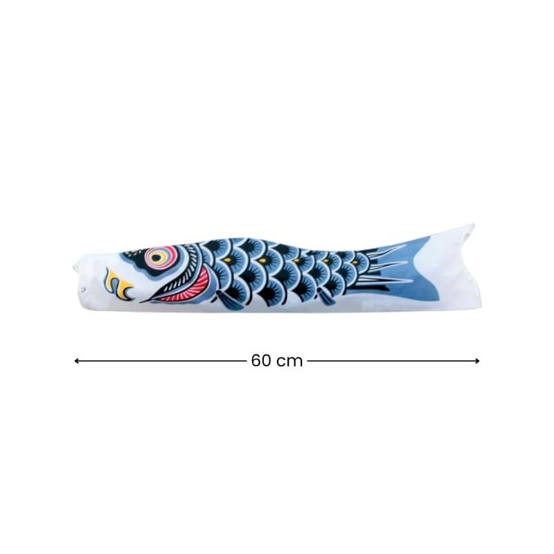 Sort traditionel japansk koinobori - 60 cm