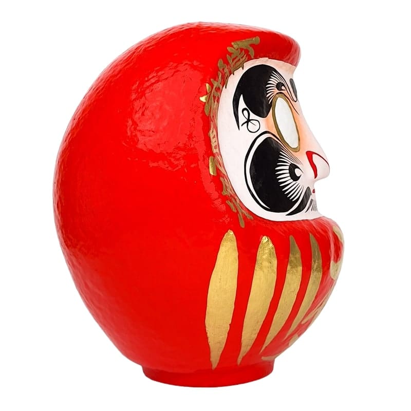 Stor rød daruma - 23 cm