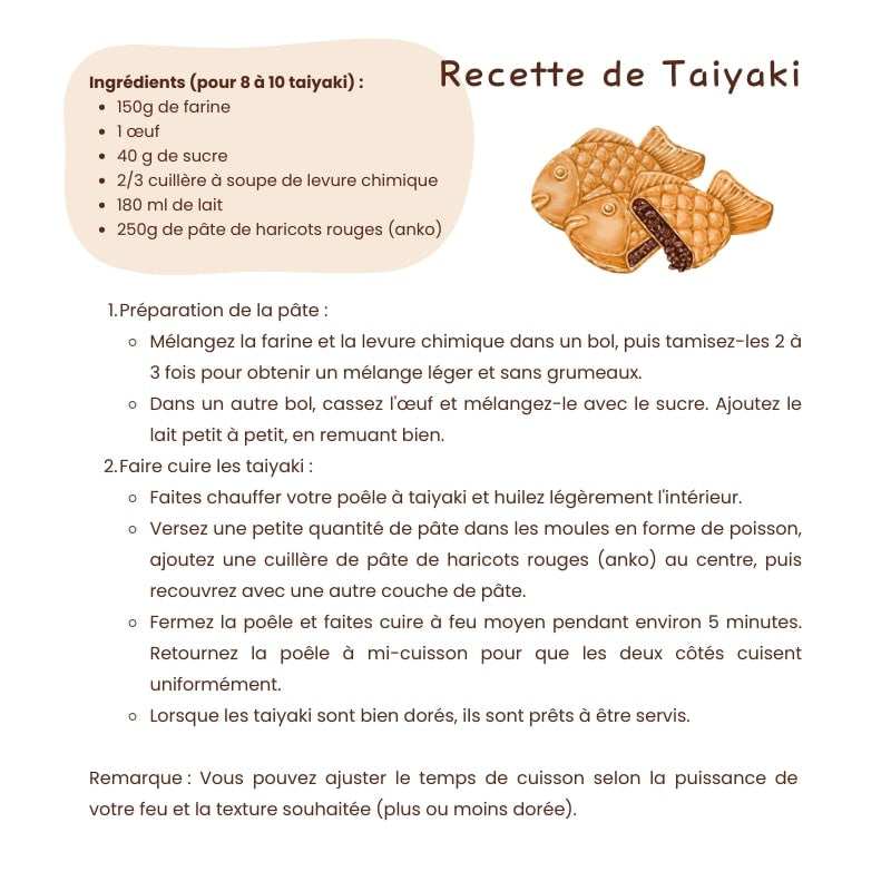 Taiyaki japansk stegepande
