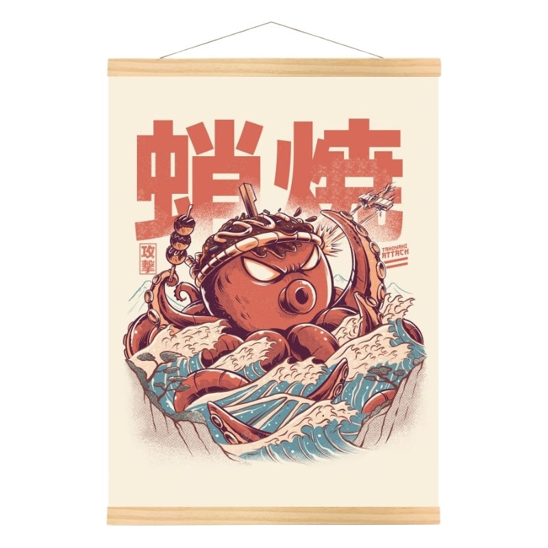 Takoyaki Attack japansk plakat A3