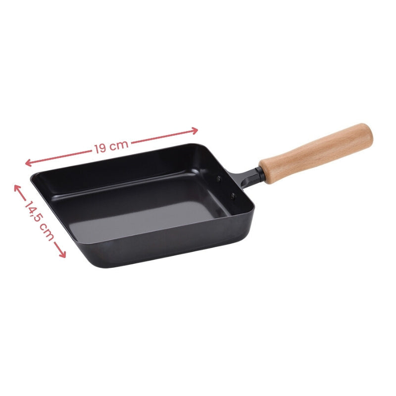 Tamagoyaki japansk stegepande - 14x18 cm