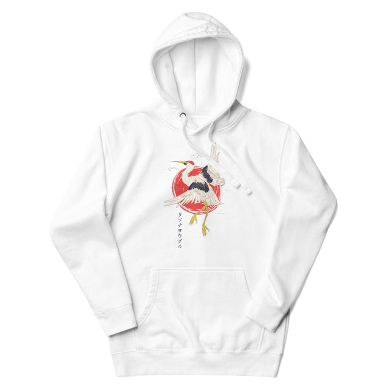Tanchou japansk sweatshirt S / Hvid