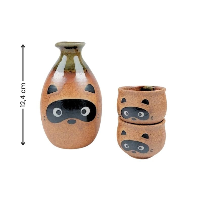 Tanuki japansk sake-sæt
