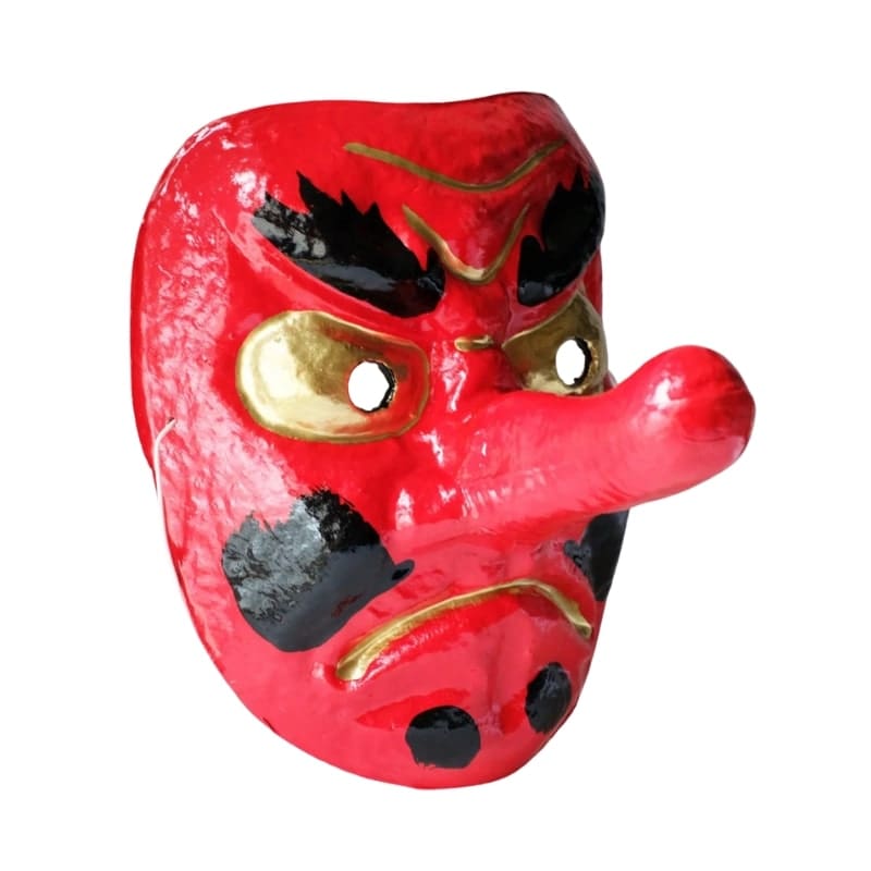 Tengu-maske i papmaché