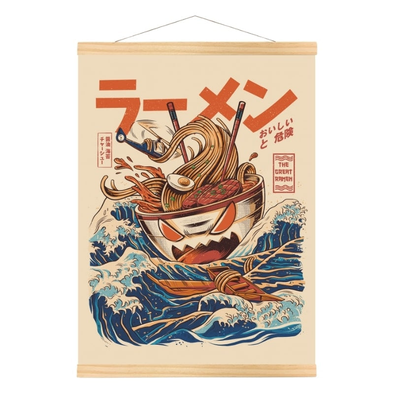 The Great Ramen of Kanagawa Japansk plakat A3