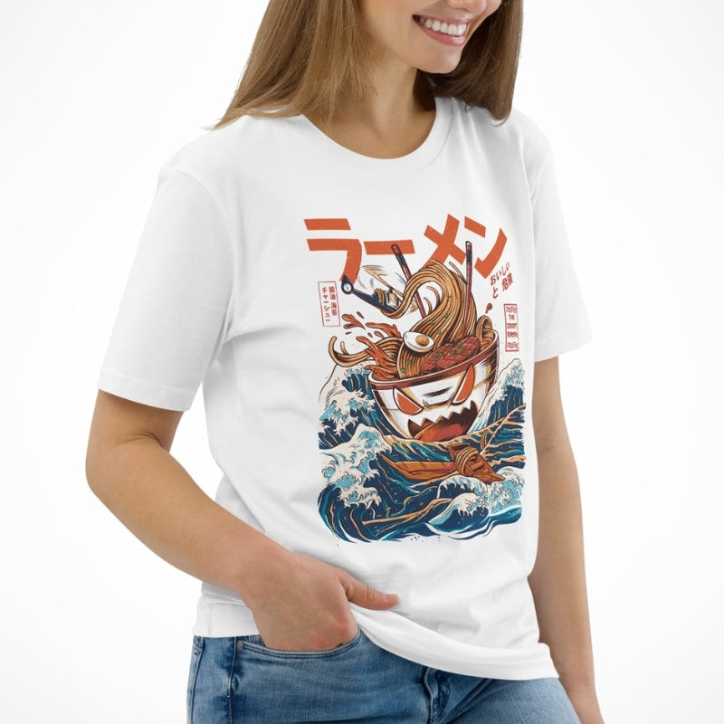 The Great Ramen of Kanagawa Japansk T-shirt