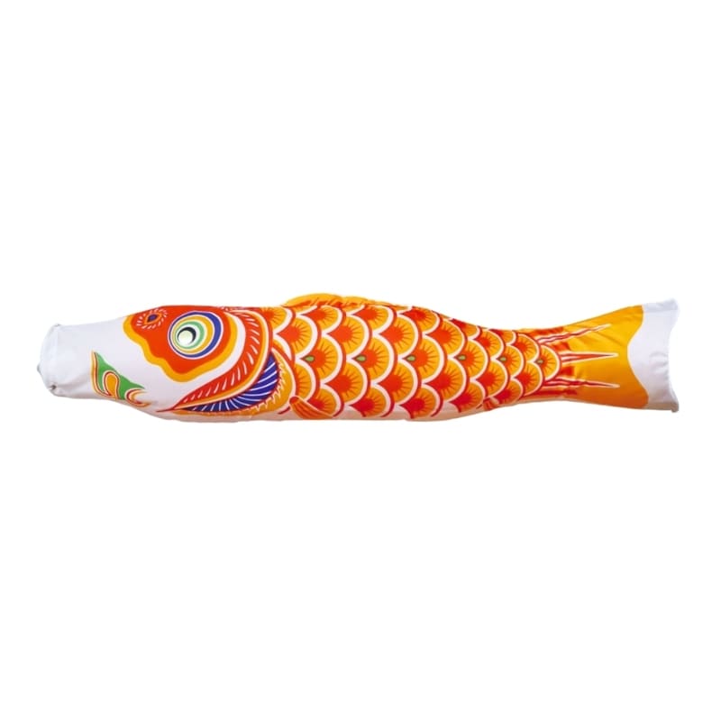 Traditionel japansk Koinobori Orange - 100 cm