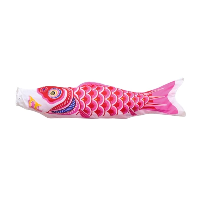 Traditionel lyserød japansk koinobori - 100 cm