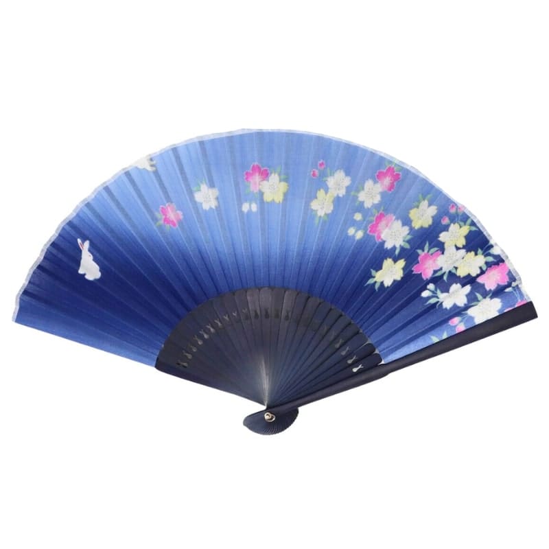 Usagi blå japansk vifte