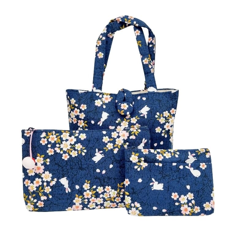 Usagi Sakura japansk taske blå