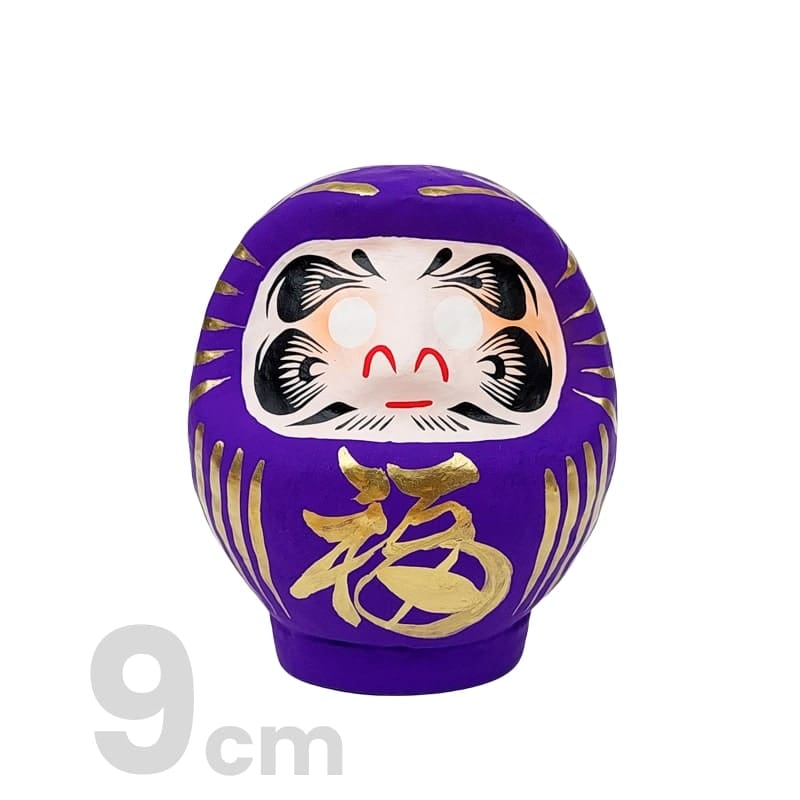 Violet japansk daruma - 9 til 15 cm 9 cm