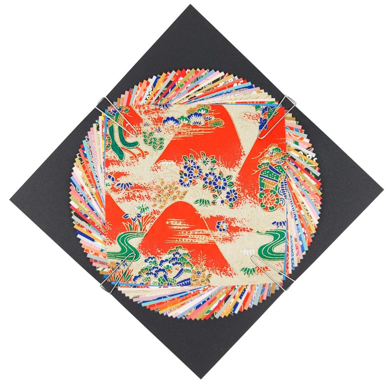 Washi Chiyogami japansk papir - 10x10 cm