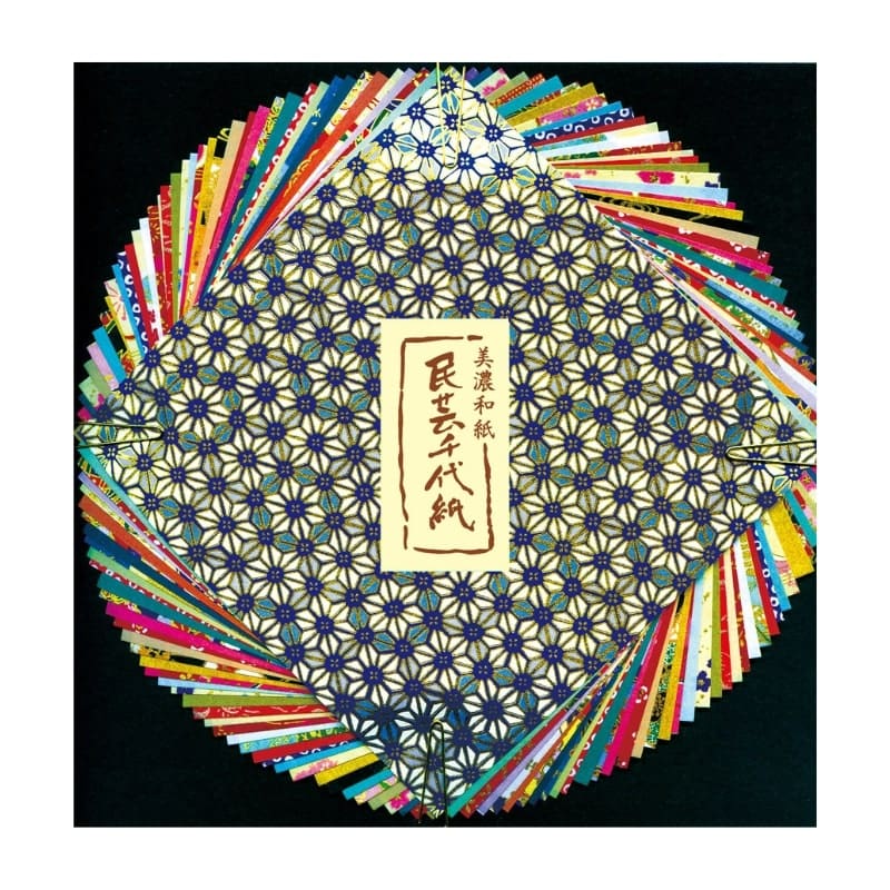 Washi Chiyogami japansk papir - 15x15 cm