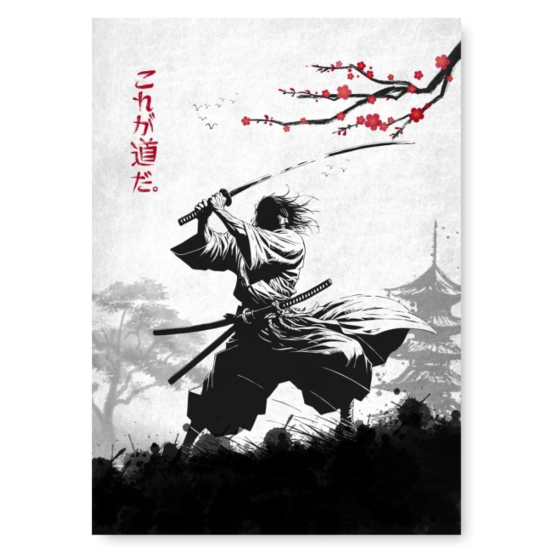 Way of the Warrior japansk plakat A3