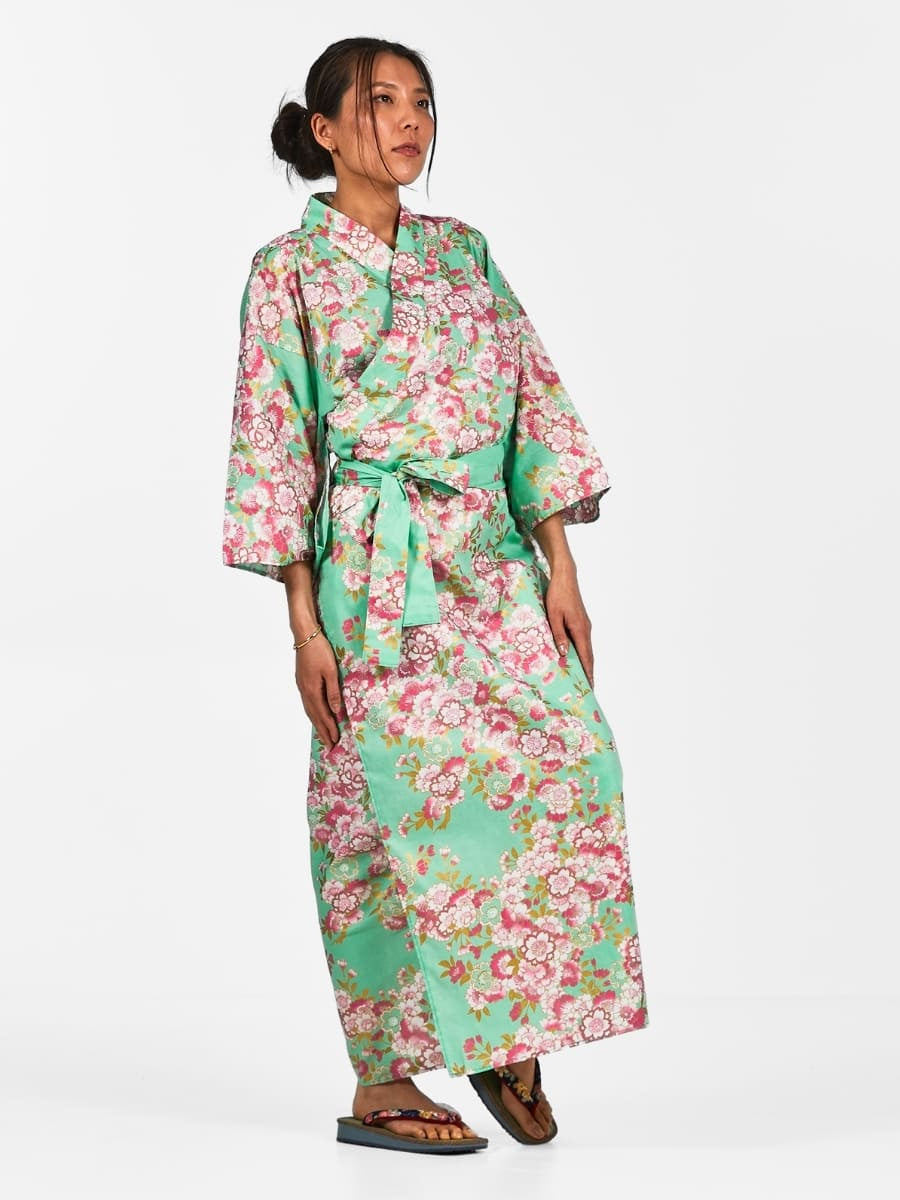 Yukata Kimono Sakura Flower til kvinder