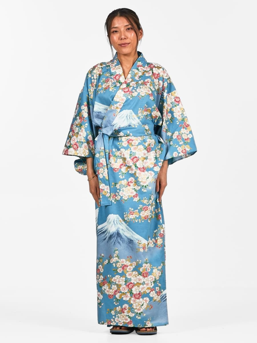Yukata Kimono til kvinder Fujisan no Sakura