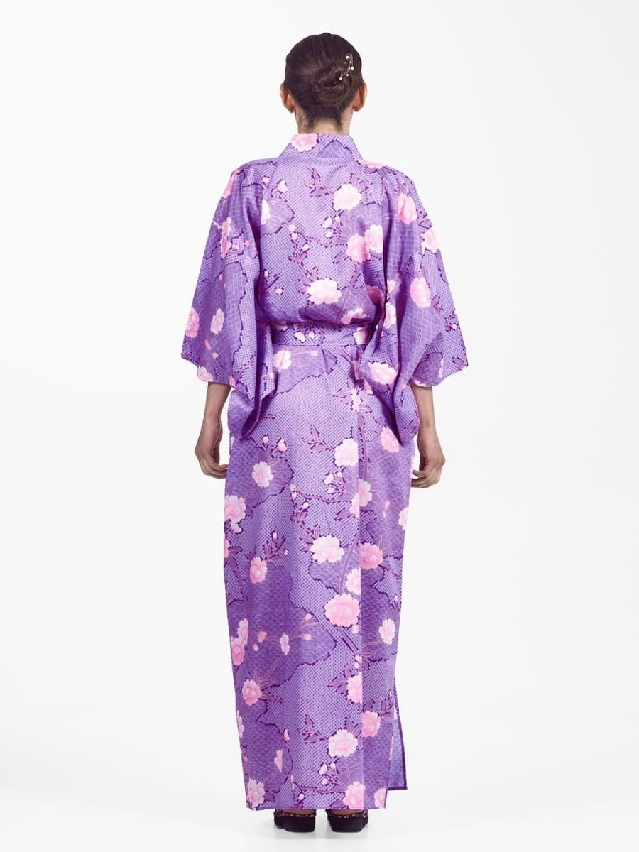 Yukata Kimono til kvinder Sakura to Kumo