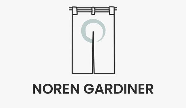 Japansk noren gardin