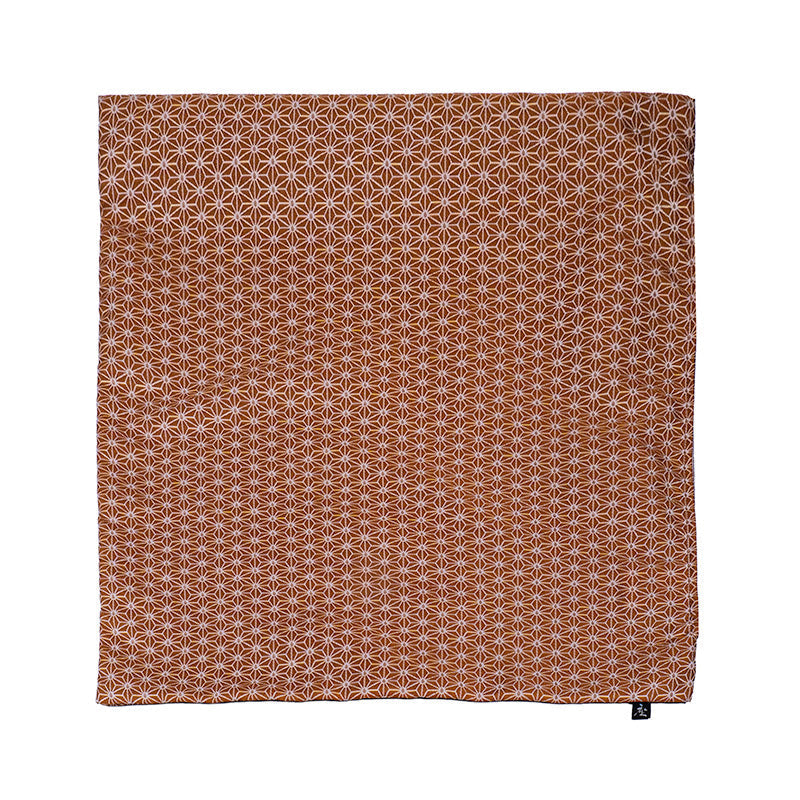 Asanoha Orange japansk pudebetræk - 50x50 cm