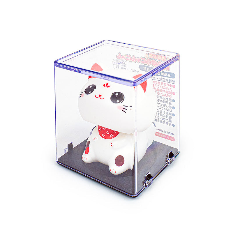 Bevægelig Solcelledrevet Lykkekat - Kawaii