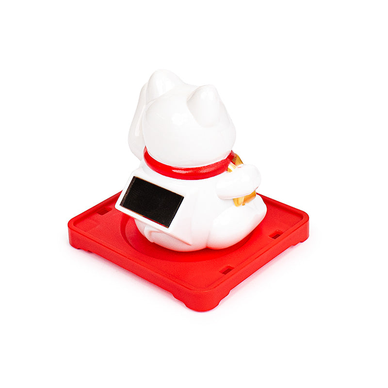 Bevægelig Solcelledrevet Maneki Neko Kat - Daruma