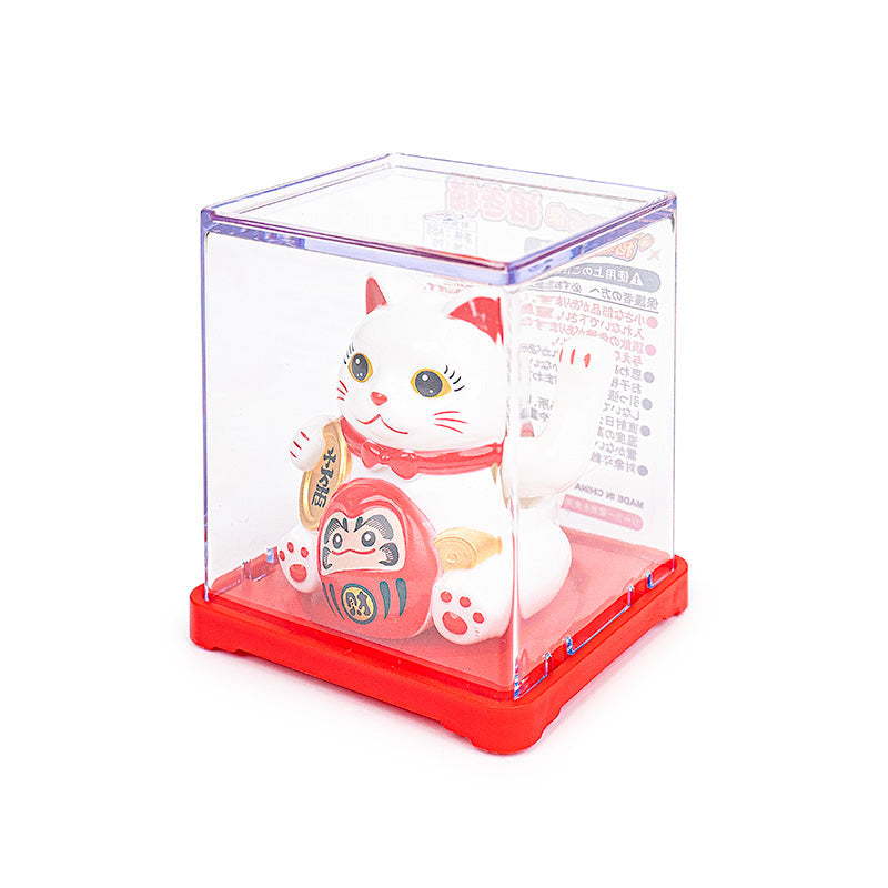 Bevægelig Solcelledrevet Maneki Neko Kat - Daruma