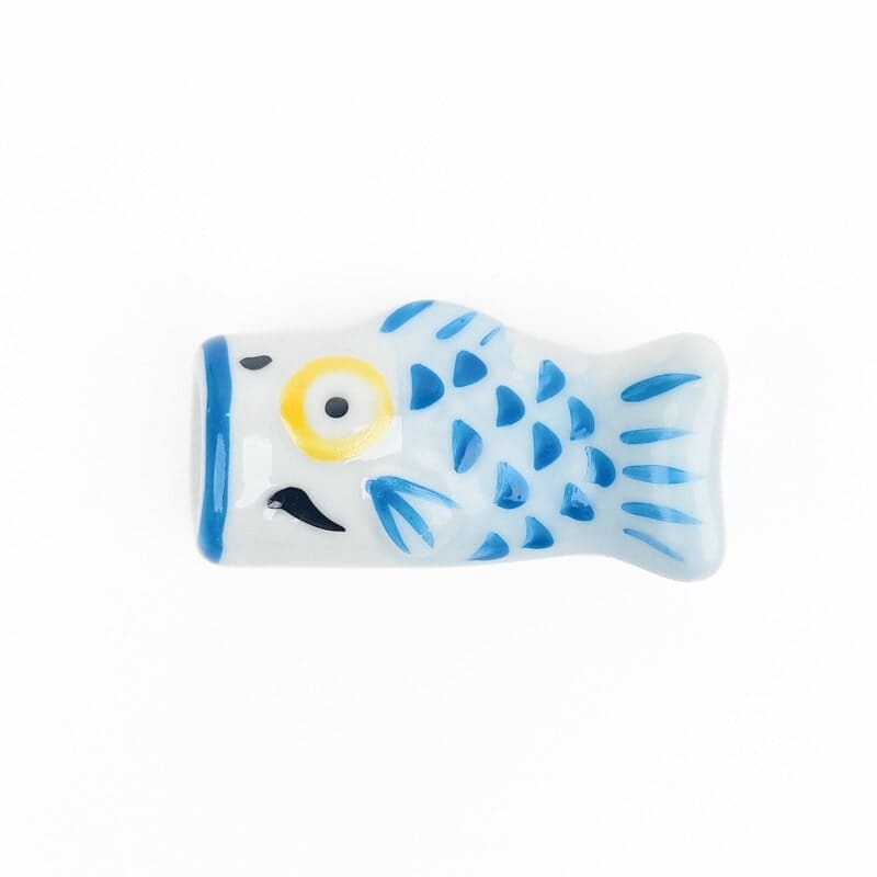 Blå Koinobori japansk spisepindeholder
