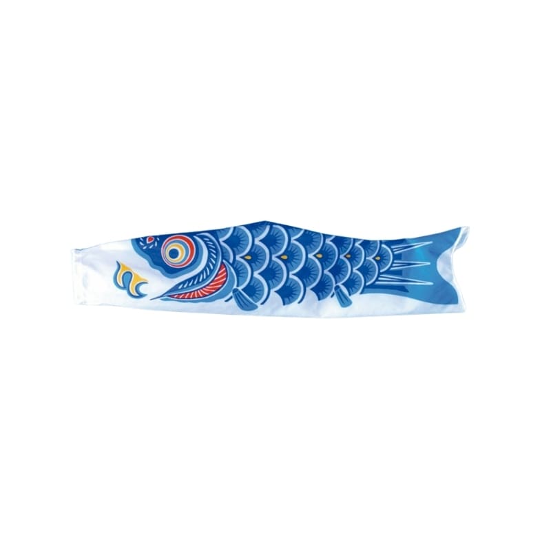 Blå traditionel japansk koinobori - 60 cm